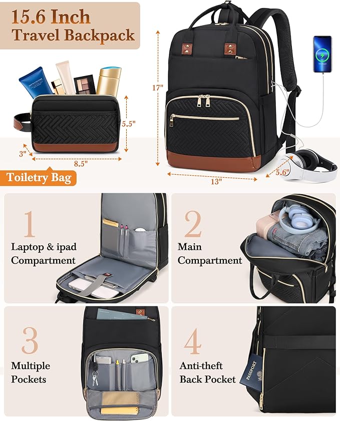 RAINSMORE Carry On Luggage 22x14x9 Airline Approved, 20 Inch Softside Suitcases with Wheels, 3 Piece Luggage Sets, Rolling Carry On Suitcase with TSA Lock for Travel Weekender