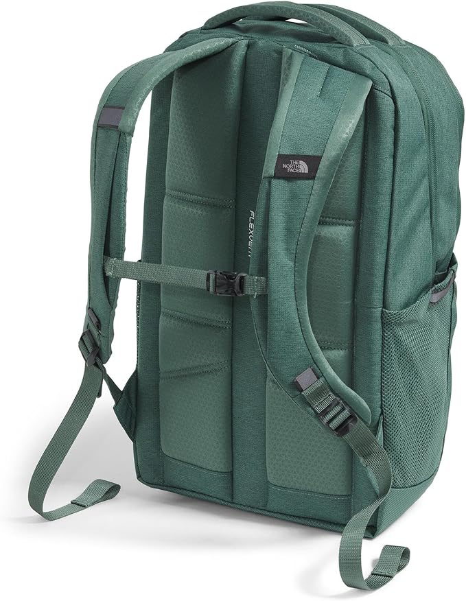 The North Face Women's Jester Everyday Laptop Backpack - Commuter Travel Bag, Laptop Sleeve, Water-Repellent, Duck Green Dark Heather, One Size