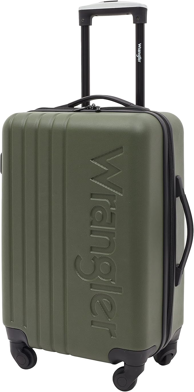 Wrangler Quest Luggage Set, Olive Green, 3 Piece Set (30"/26"/22")