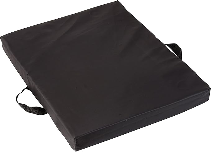 DMI Comfort Seat Cushion for Soft and Firm Support on Standard Chairs, Office Chairs and Wheelchairs, Gel Foam, 16 x 20 x 2 Inches, Black