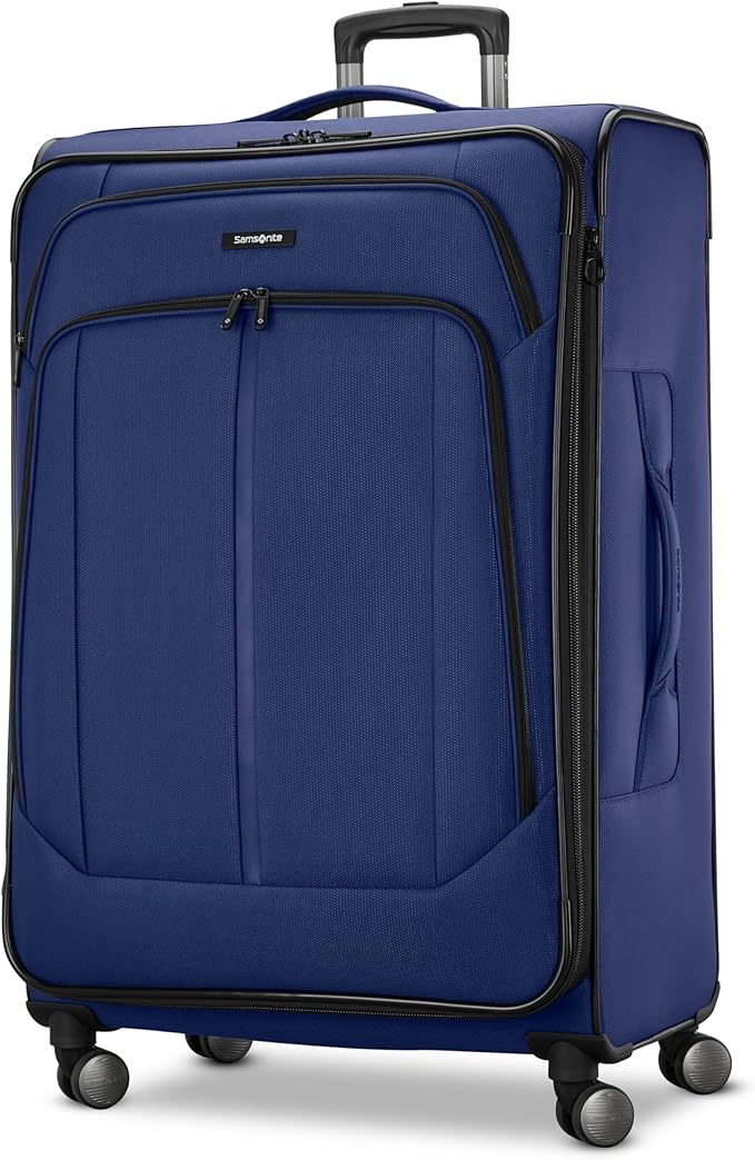 Samsonite Ascella 4 Large Checked Suitcase - Purple Dusk