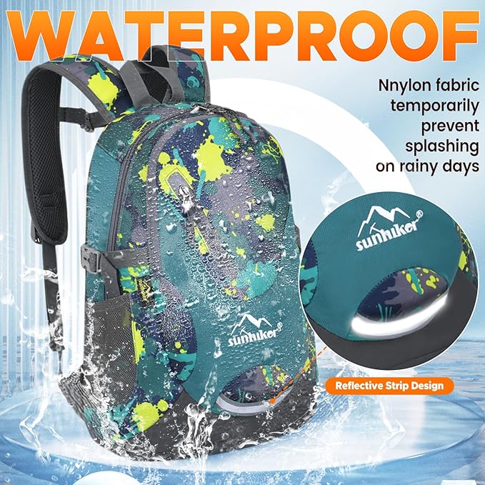 sunhiker Small Hiking Backpack Women Men 20L Lightweight Travel Backpack Daypack Casual Backpack For Cycling Outdoor Camping