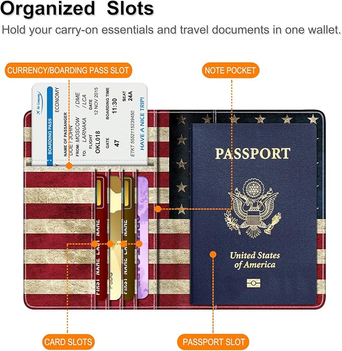 FINTIE Passport Holder, Slim Travel Wallet RFID Blocking Card Case Cover Passport Cover Protector Essentials with Credit Card Slots for Women/Men | Slim, RFID Blocking, Card Case Cover, Essentials, Credit Card Slots