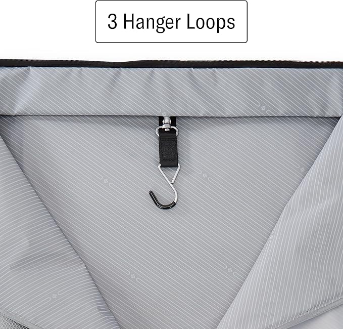 Samsonite UpLIFT 23” Bifold Garment Bag - Includes Wet Pocket and StackIt Strap™ Bi-Fold Bar To Prevent Creases - Tri-Fold Bar Option For Longer Items - Designed For Ultra Light Travel - Black