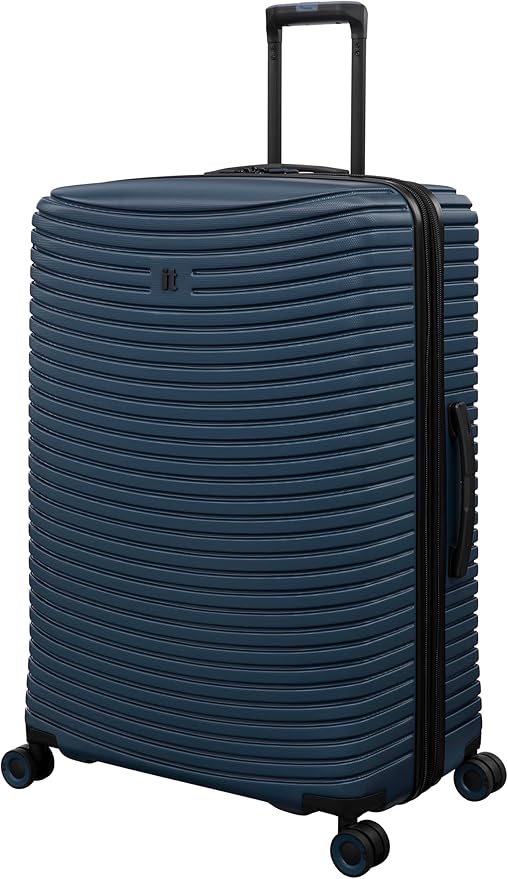 It Luggage Precursor Titan 31" Hardside Checked 8 Wheel Expandable Spinner, Majolica Blue