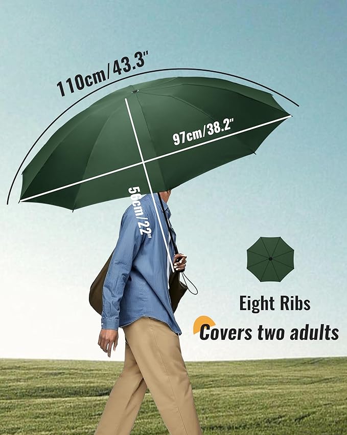 Travel Compact Umbrella Windproof - Portable Automatic for Rain, Folding Umbrella for Men and Women, Portable 210T Fabric