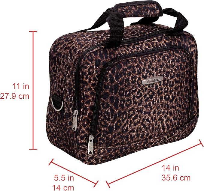 Rockland Fashion Softside Upright Luggage Set, Leopard, 2-Piece (14/19)