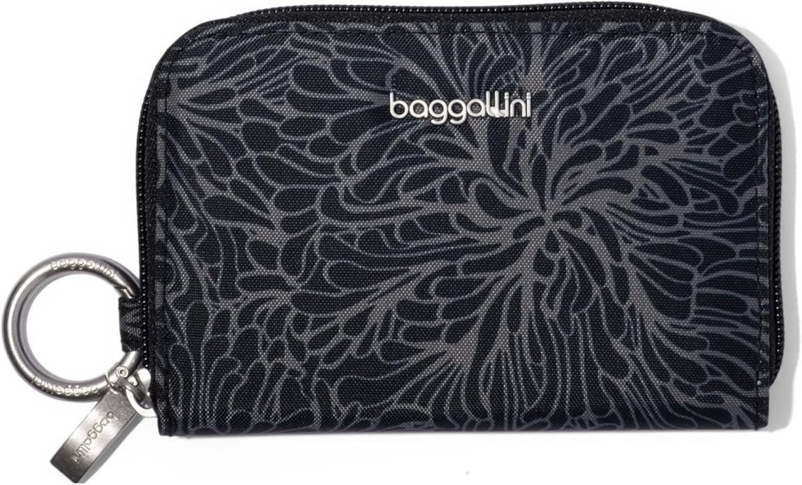 Baggallini Deluxe Card Case - Lightweight 5.5"x3.3" RFID Protected Womens Wallet Card Holder