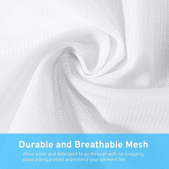 4 Pcs Mesh Laundry Bags Set for Delicates with AUTO-Lock Zipper, Lingerie Bags for Washing Delicates, Laundry Bags Mesh Wash Bags, Delicates Laundry Bag for Jeans,Blouse,Stocking,Bra(Medium,12" x 16")