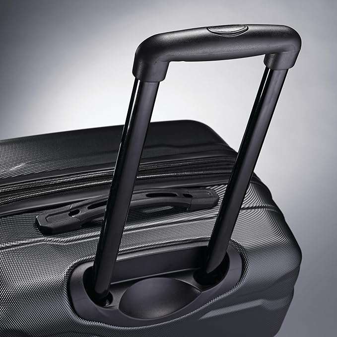 Samsonite Omni PC Hardside Expandable Luggage with Spinner Wheels, Black, 2-Piece Set (20/28)