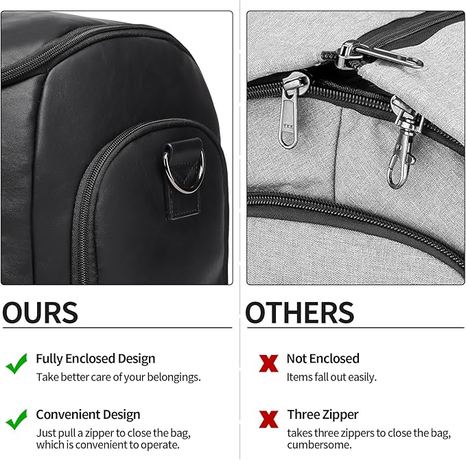 seyfocnia Carry On Garment Bag for Travel, Convertible Travel Garment Bag for Men Women, 2 in 1 Hanging Suitcase Suit Business Travel Bag, Black