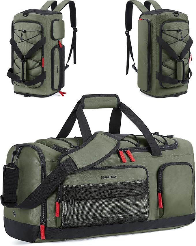 BAGSMART Gym Bag for Women & Men, Sports Travel Duffel Backpack with Shoe Compartment Laptop Compartment, Water Resistant Carry On Weekender Bag for Airplane