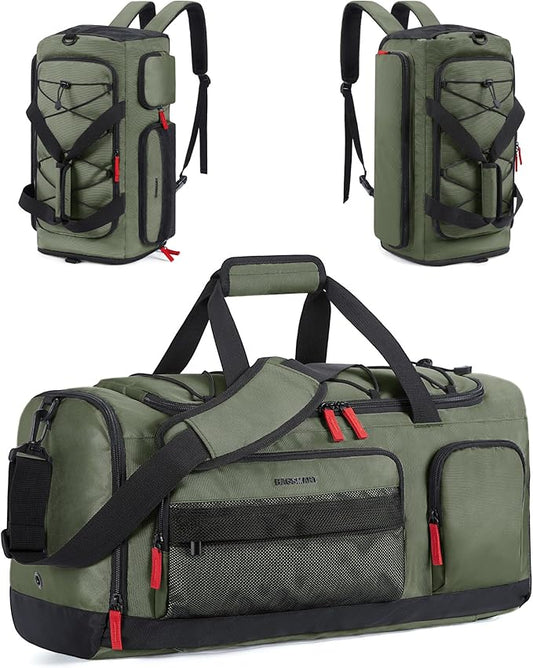 BAGSMART Gym Bag for Women & Men, Sports Travel Duffel Backpack with Shoe Compartment Laptop Compartment, Water Resistant Carry On Weekender Bag for Airplane