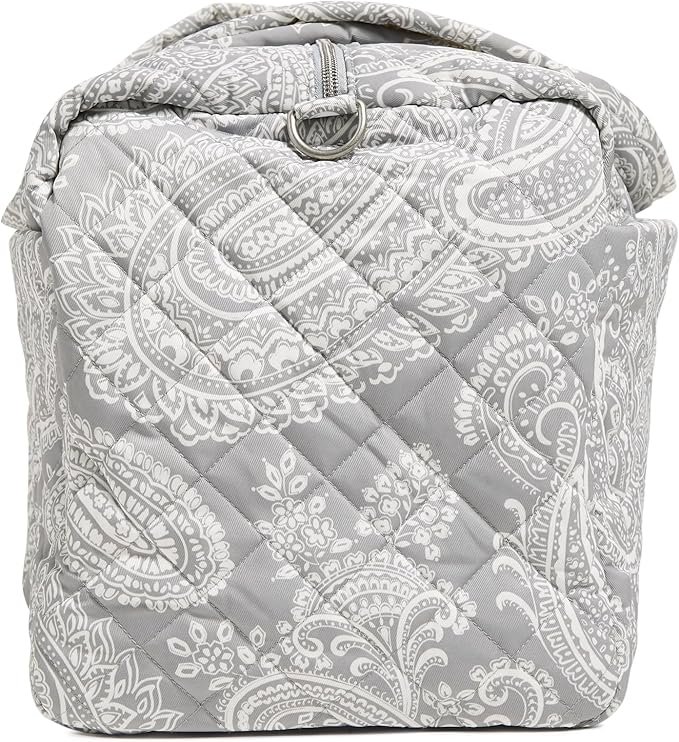 Performance Twill Medium Travel Duffle Bag, Cloud Gray Paisley