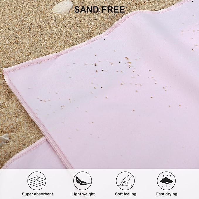 Rainleaf Microfiber Towel Perfect Travel & Gym & Camping Towel. Quick Dry - Super Absorbent - Ultra Compact - Lightweight. Suitable for Trip, Beach, Shower, Backpacking, Pool
