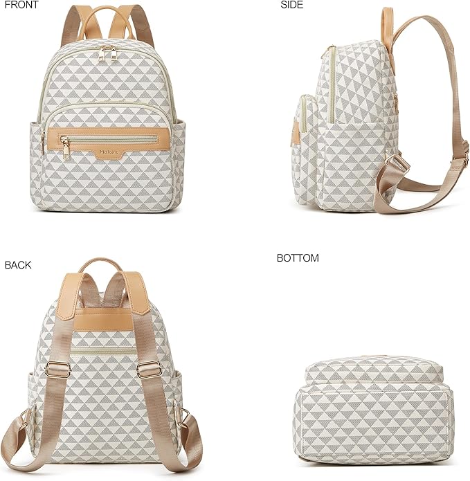 Makes Mini Backpack for Women, Stylish Daypack Purse Handbag Small Casual Daily Travel Bag, Lady Girls Gifts for Work