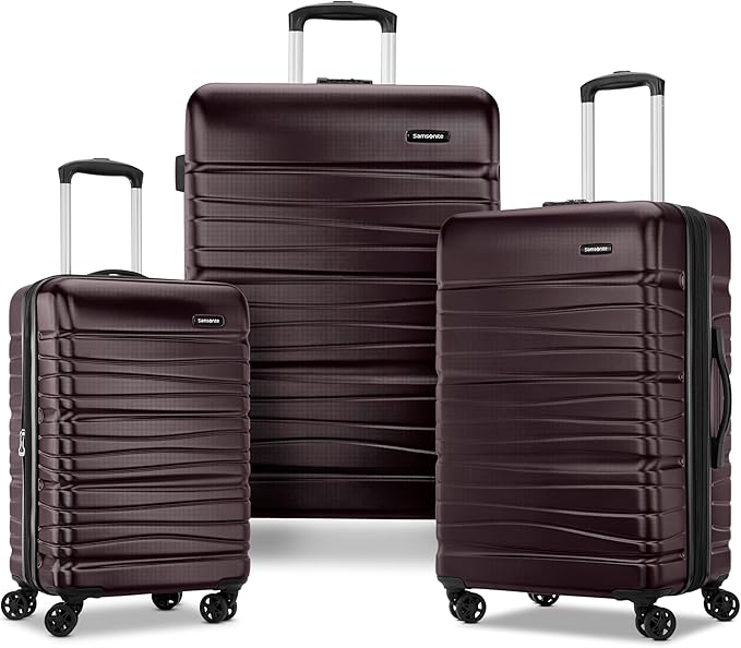 Samsonite Evolve SE Hardside Expandable Luggage with Double Spinner Wheels, Cordovan, 3PC Set (CO/M/L)