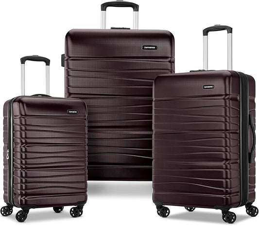 Samsonite Evolve SE Hardside Expandable Luggage with Double Spinner Wheels, Cordovan, 3PC Set (CO/M/L)