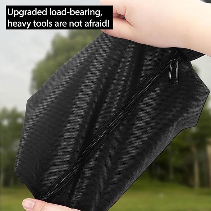 Tool Pouch Bag 2 Pcs Canvas Tool Pouch,Multi-Purpose Tool Bags, Multi-Purpose Small Zipper Tool Pouchs,Screwdriver Tool Bag Set for Organizer Storage Various Electrician Tools