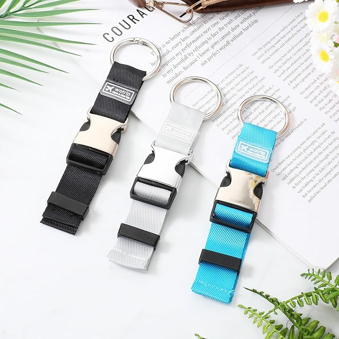 3 Pcs Add a Bag Luggage Straps Gripper Luggage Connector Straps Heavy Duty Jacket Valises Carry-on Baggage Suitcase Strap Belts Adjustable Belts with Buckle for Travel