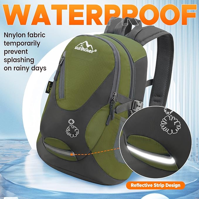 sunhiker Small Hiking Backpack Women Men 20L Lightweight Travel Backpack Daypack Casual Backpack For Cycling Outdoor Camping