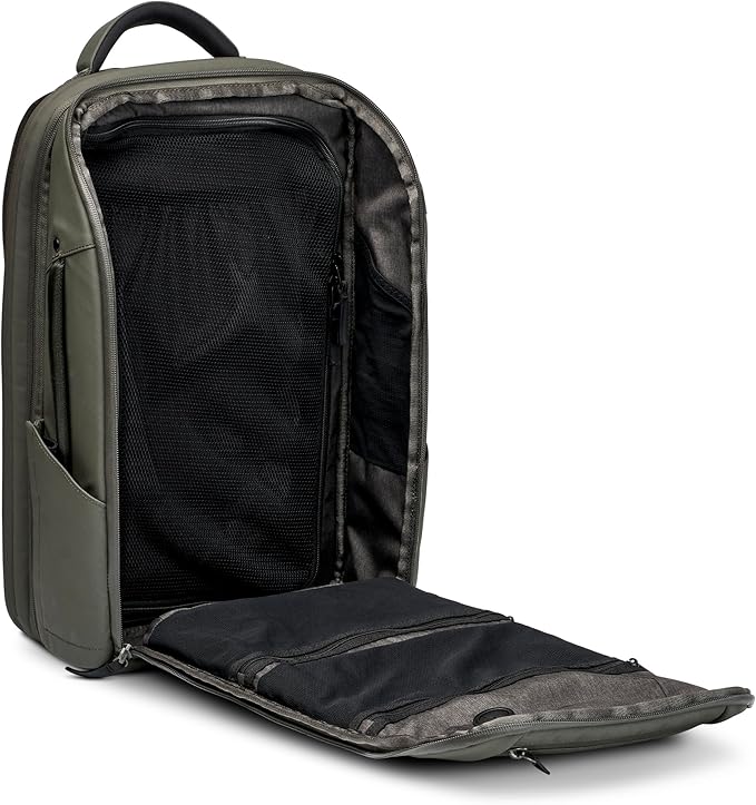 NOMATIC 14L Travel Pack - Mens Travel Backpack - Expandable to 21L - Water Resistant Daypack - TSA-Ready - Lightweight Business Traveling Backpack for Men - 15" Laptop Compartment