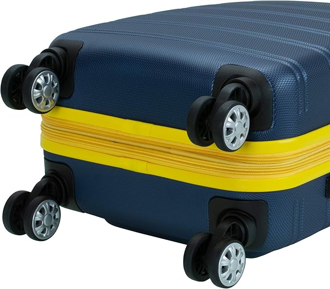 Rockland Melbourne Hardside Expandable Spinner Wheel Luggage, Navy, Carry-On 20-Inch