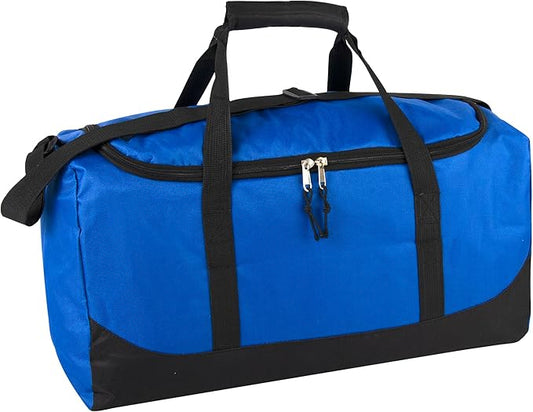 20 Inch, 40 Liter Duffel Bag for Men, Women Travel Weekender Overnight Carry-on Shoulder Duffel Tote Bag (Blue)