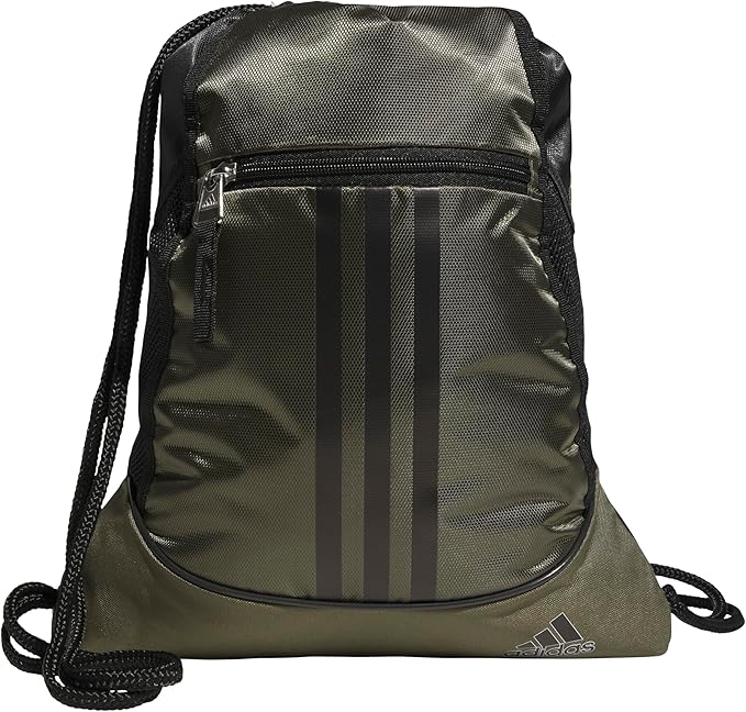 adidas Alliance Sackpack – Drawstring Backpack for Sports, Small Gym Bag