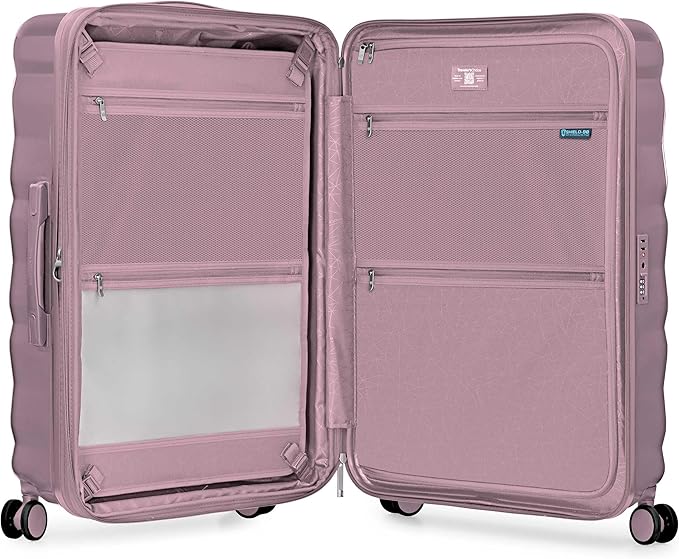 Traveler's Choice Edinburgh II Hardside Spinner Luggage, TSA Lock, Pink, 29" Large