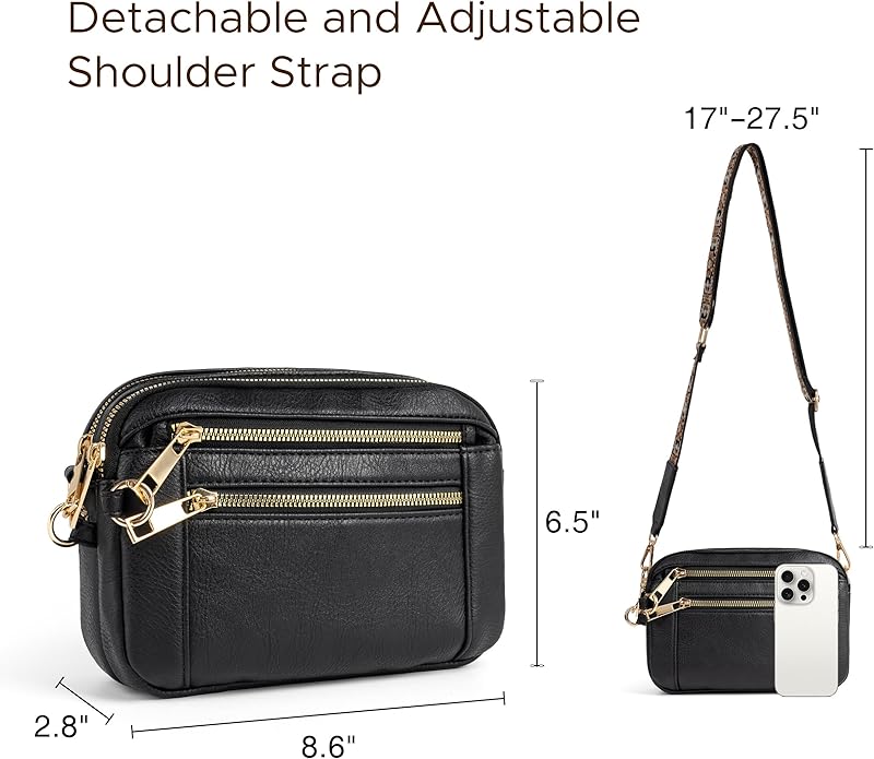 Anti Theft Crossbody Bag for Women, Slash-resistant RFID Blocking Travel Purses, Small Shoulder Bag Handbag