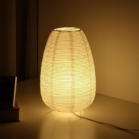 Small Rice Paper Lamp, Japanese Lamp Lantern Table Lamp, Paper Table Lamp, Lantern Lamps for Desk Bedrooms Bedside Night Light (Tower)
