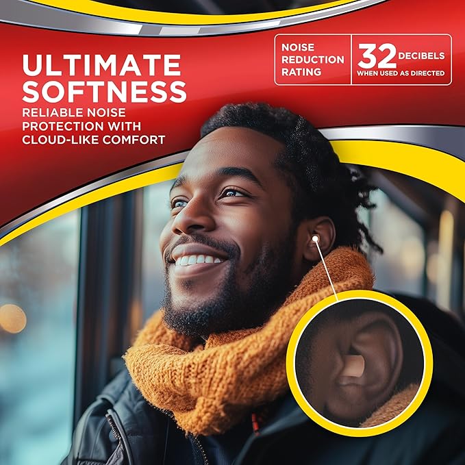 HEAROS Ultimate Softness Series Ear Plugs, Beige, 56 Pair