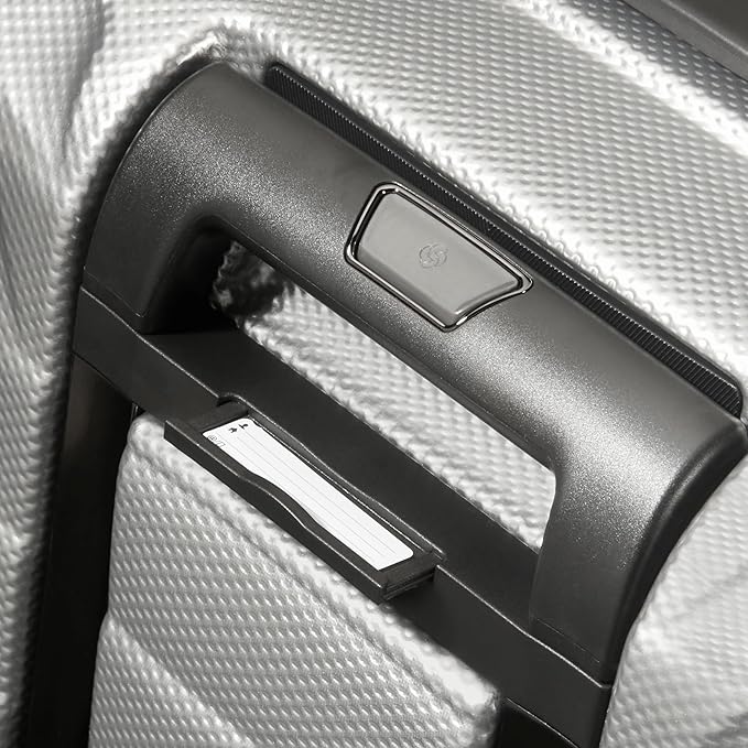 Samsonite Proxis Medium Hardside Luggage with Dual Spinner Wheels - Innovative Roxkin™ Lightweight Shell With Ultimate Durability- Includes TSA Lock, Ergonomic Telescoping Handle - Silver