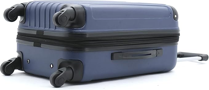 Travelers Club Midtown Hardside 4-Piece Luggage Travel Set, Navy Blue