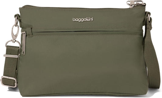 Baggallini womens Securtex Anti-theft Memento Crossbody Bag