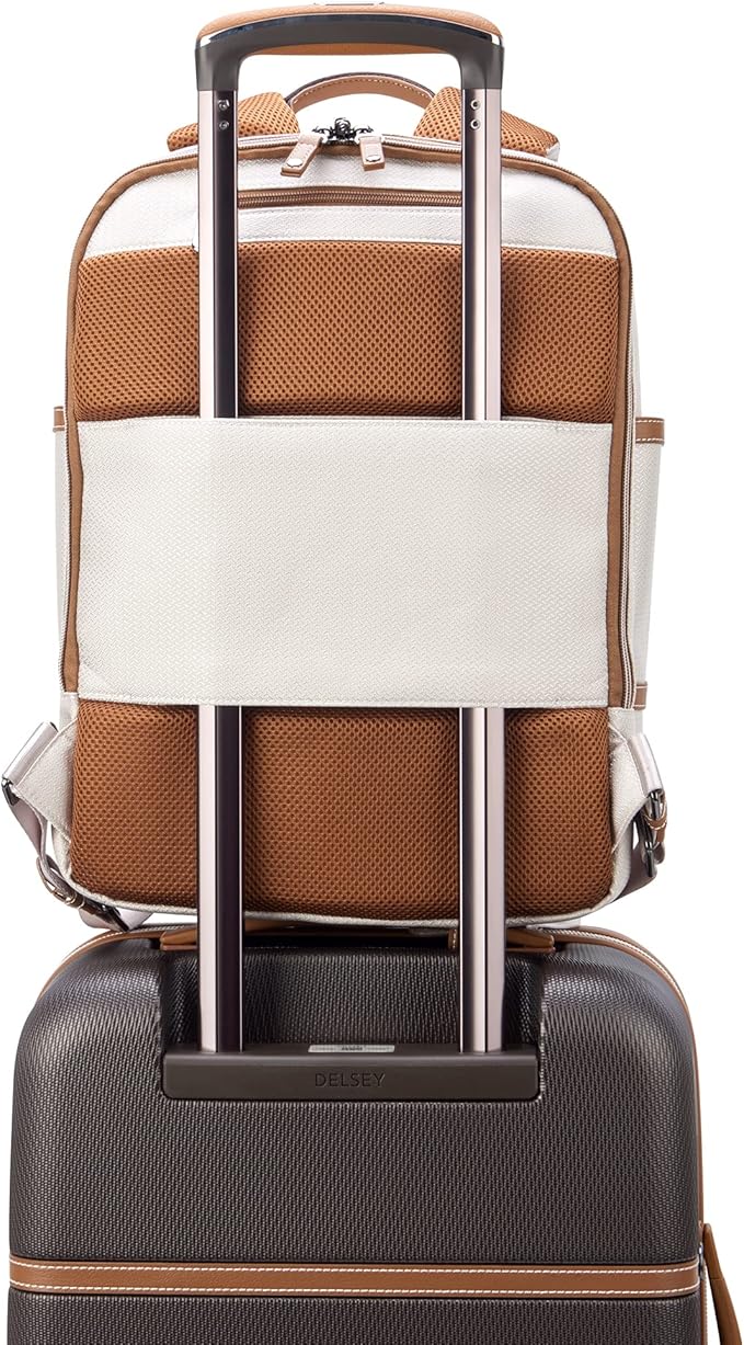 DELSEY PARIS Chatelet Air 2.0 Hardside Luggage with Spinner Wheels, Angora, 2 Piece Set, (20/Backpack)