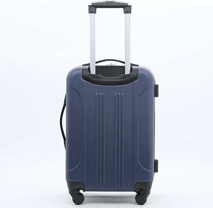 Travelers Club Midtown Hardside 4-Piece Luggage Travel Set, Navy Blue