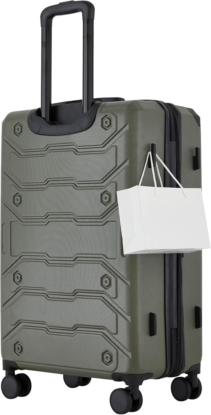 Wrangler ATG Trailway Expandable Hardside Luggage, Winter Moss, 22" Carry-On