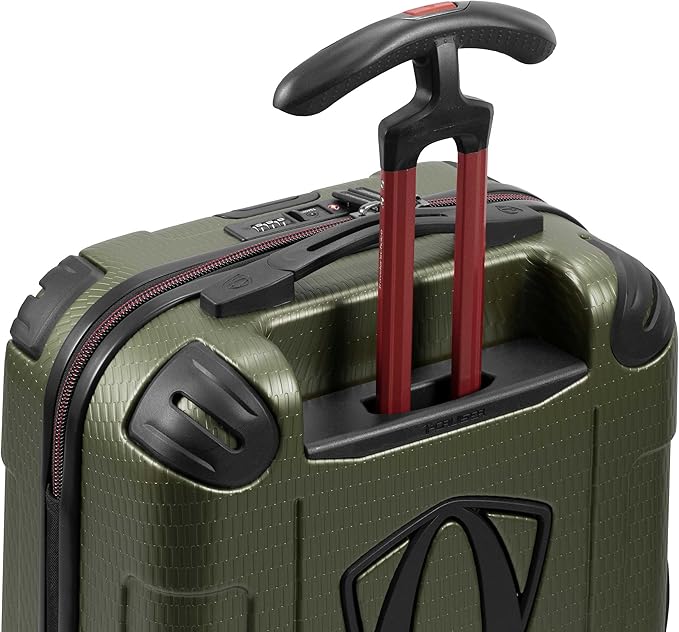Traveler's Choice Maxporter II Polycarbonate Hardside Trunk with Spinner Wheels, Green, 22-Inch Carry-on Luggage