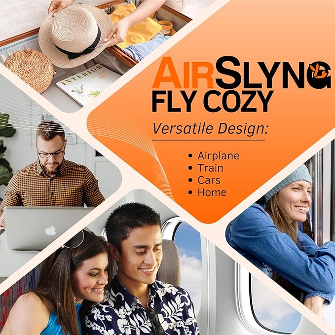 The Slyng Two Pack-Premium Travel Blanket System – Blanket Body Sling for Deep Plane Sleep | Full-Body Support, Breathable, Compact Carry-On Travel Essential for Long Flights and Car Road Trips