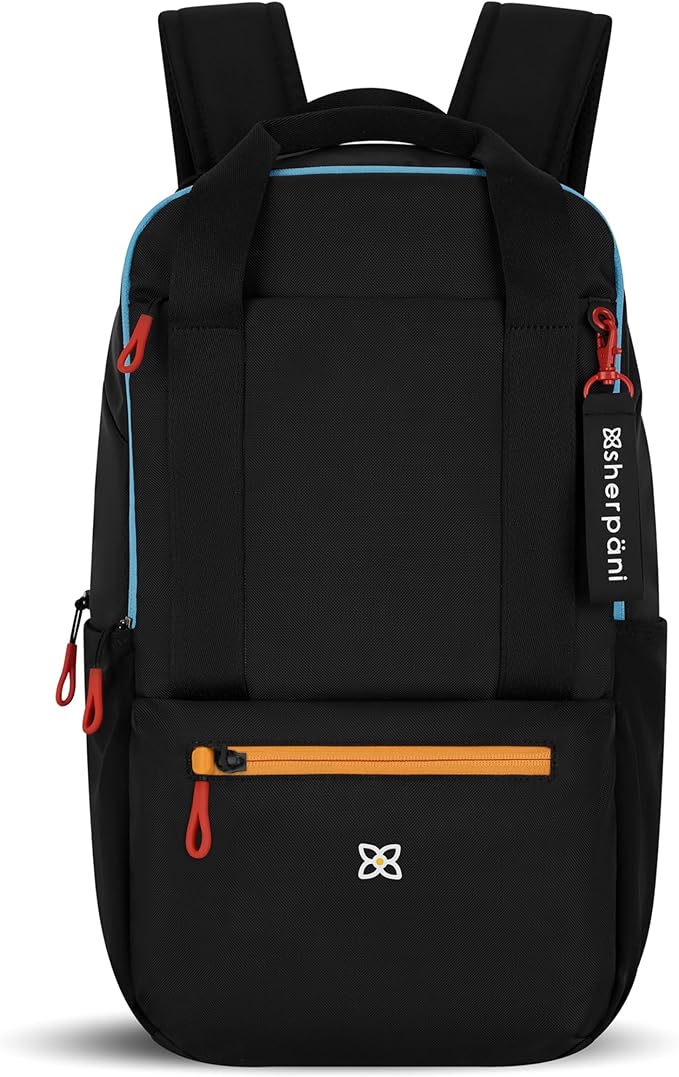 Sherpani Camden, Convertible Backpack, 3 in 1 Tote Bag, 18L Travel Backpack, Crossbody Bag for Women, Cross Body Purse, Travel Gifts, RFID Protection, Fits 13” Laptop (Chromatic Heritage)