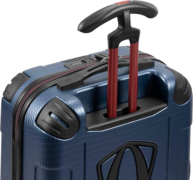 Traveler's Choice Maxporter II Polycarbonate Hardside Trunk with Spinner Wheels, Navy, 22-Inch Carry-on Luggage