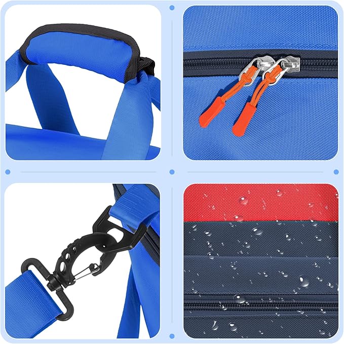 WOOMADA Kids Duffle Bag for Boys or Girls,Weekender Overnight Bag with Shoe Compartment & Wet Pocket Perfect For School, Sports, Overnight Trips(Navy Blue)