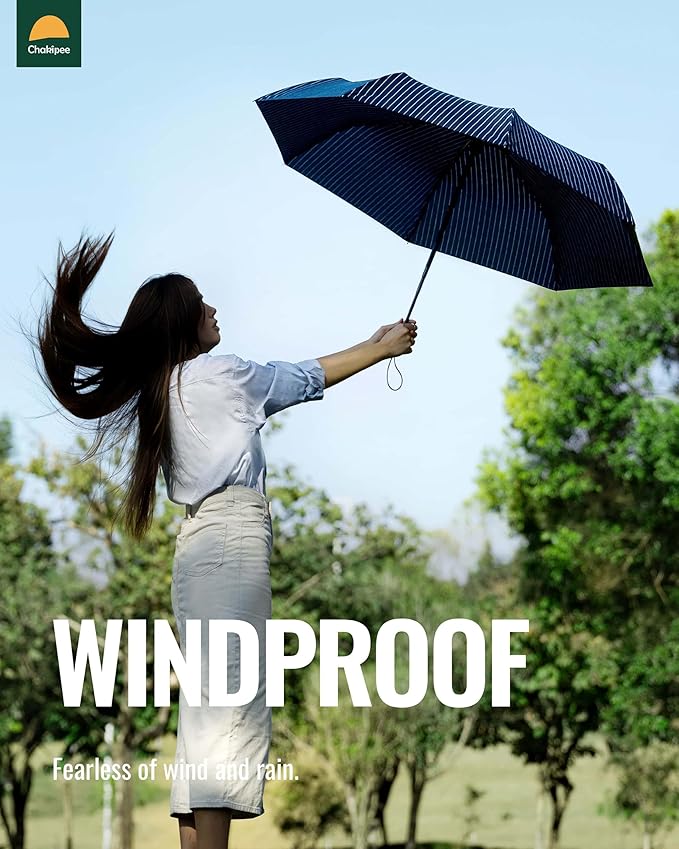 Travel Compact Umbrella Windproof - Portable Automatic for Rain, Folding Umbrella for Men and Women, Portable 210T Fabric