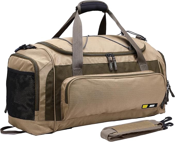 MIER Large Gym Bag for Men Sports Duffle Bag with Shoe Compartment 60L Lightweight Duffel Bags for Workout Fitness Travel