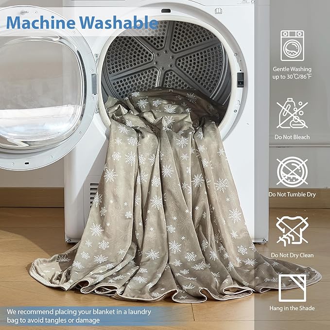 OIGAE Cooling Blanket for Hot Sleepers - Soft & Lightweight Summer Cold Blanket for Night Sweats | Perfect for Bed, Couch, Sofa (Light Brown, Throw 50'' x 70'')