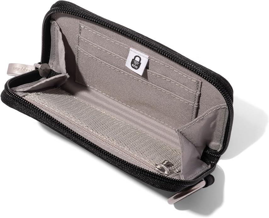 Baggallini Deluxe Card Case - Lightweight 5.5"x3.3" RFID Protected Womens Wallet Card Holder