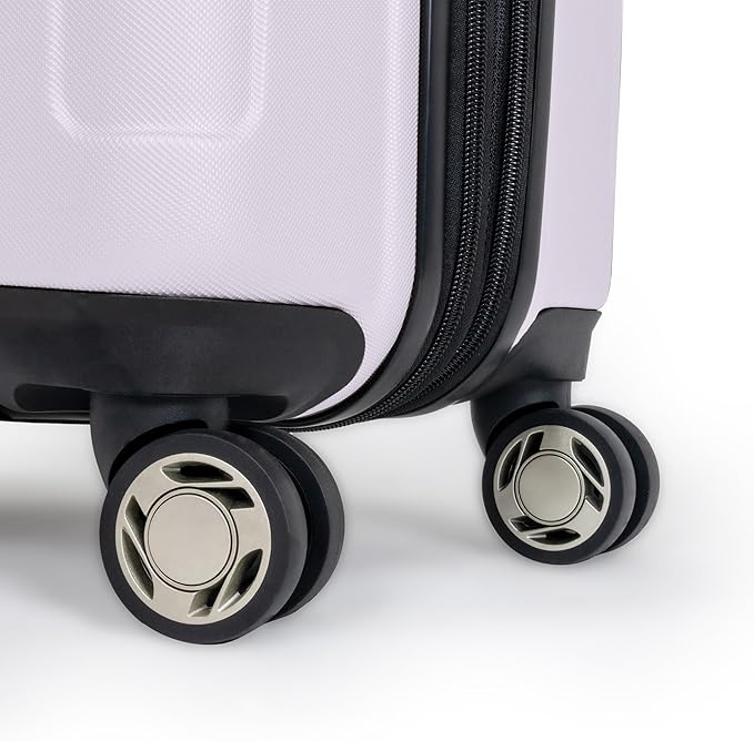 Kenneth Cole REACTION Renegade Luggage Expandable 8-Wheel Spinner Lightweight Hardside Suitcase, Orchid Ice, 24-Inch Checked