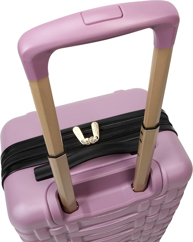 Jessica Simpson Taffeta 20"Expandable 8-Wheel Spinner Carry On Luggage Suitcase, Dusty Orchid